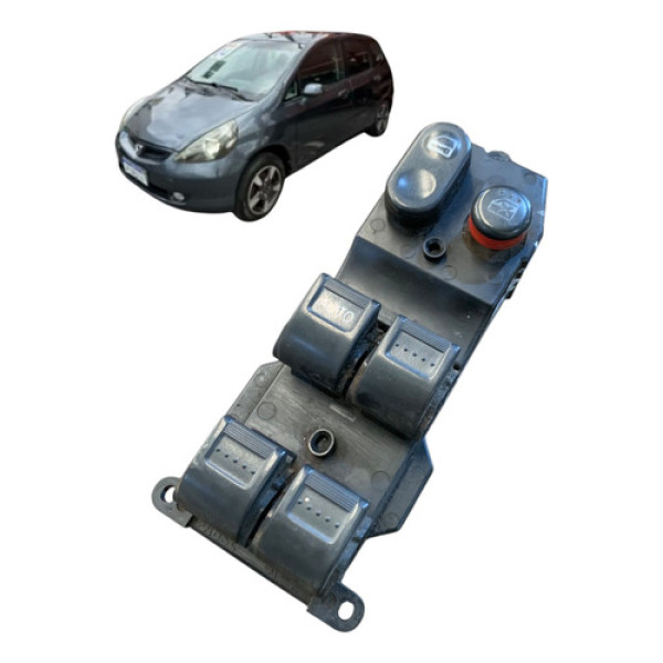 Botão Comando Vidro Dianteiro Esquerdo Honda Fit 2004 A 2009