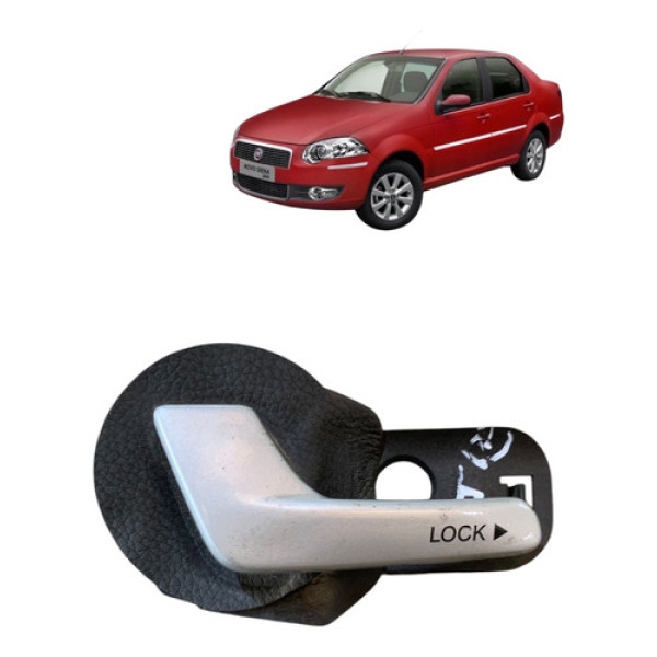 Maçaneta Interna Traseira Esquerda Fiat Siena 2005 A 2012