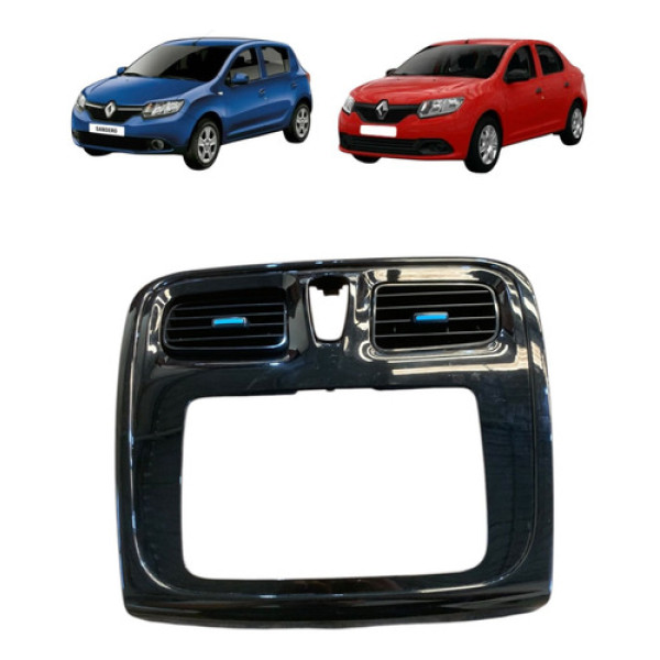 Moldura Painel Multimídia Renault Sandero Logan 2016 A 2021