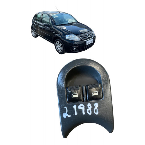 Botão Comando Vidro Dianteiro Esquer Citroen C3 2007 A 2012 