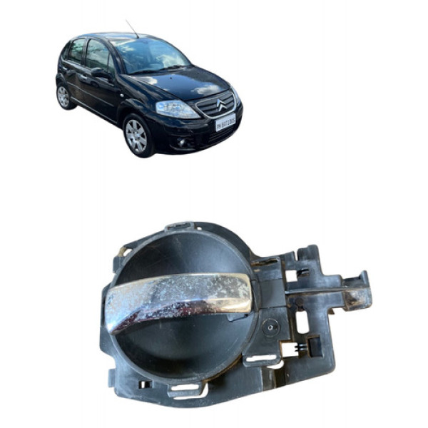 Maçaneta Interna Dianteira Esquerda Citroen C3 2007 A 2012 