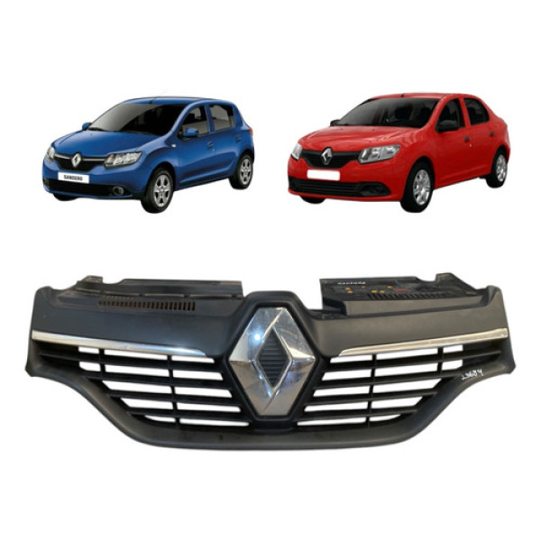 Grade Dianteira Parachoque Renault Sandero Logan 2016 A 2021