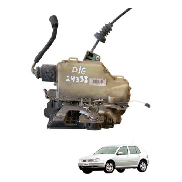 Fechadura Porta Dianteira Esquer Volkswagen Golf 2001 A 2006