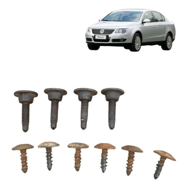 Jogo Parafuso Parachoque Trase Volkswagen Passat 2006 A 2010
