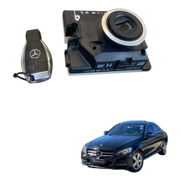 Chave Ignição + Suporte Mercedes C200 C250 2.0 2015 A 2019