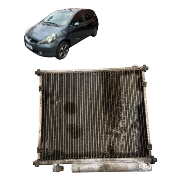 Radiador Condensador Ventoinha Honda Fit 2004 A 2009
