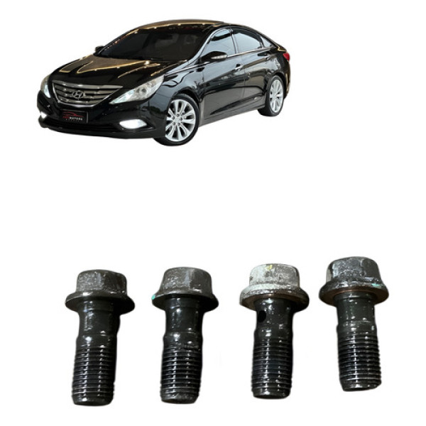 Jogo Parafuso Flexível Freio Hyundai Sonata 2.4 2010 A 2014