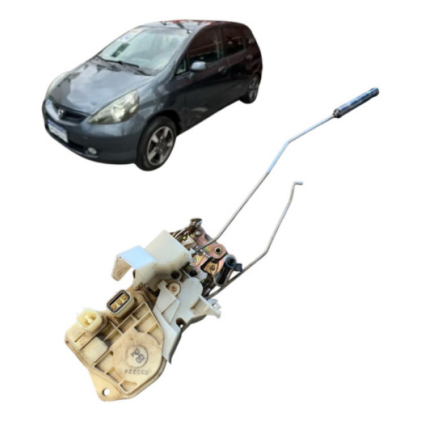 Fechadura Porta Dianteira Esquerda Honda Fit 2004 A 2009
