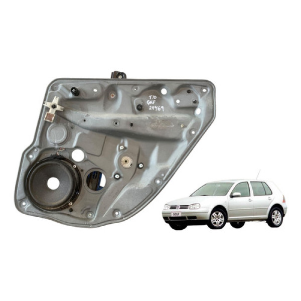 Maquina Vidro Traseira Direita Volkswagen Golf 2001 A 2006