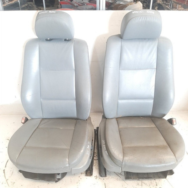 Jogo Bancos Originais Em Couro Bmw 330i 3.0 2002 A 05  10373