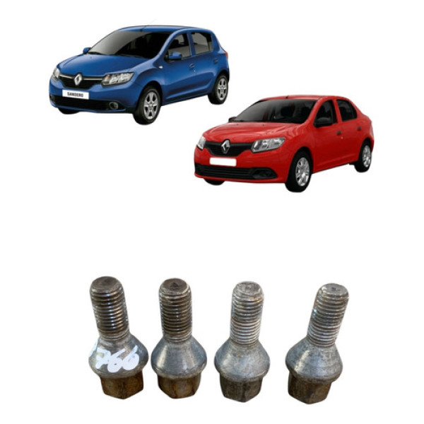 Jogo Parafuso Roda Renault Sandero Logan 2016 A 2021