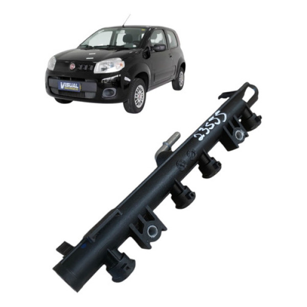 Flauta Bico Injetor Fiat Uno 1.0 2013 A 2016