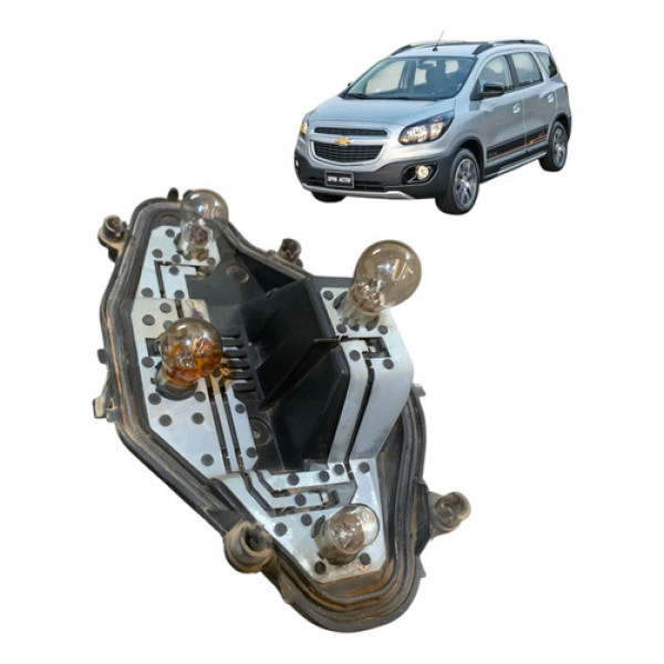Placa Lanterna Traseira Esquerda Chevrolet Spin 2013 A 2017