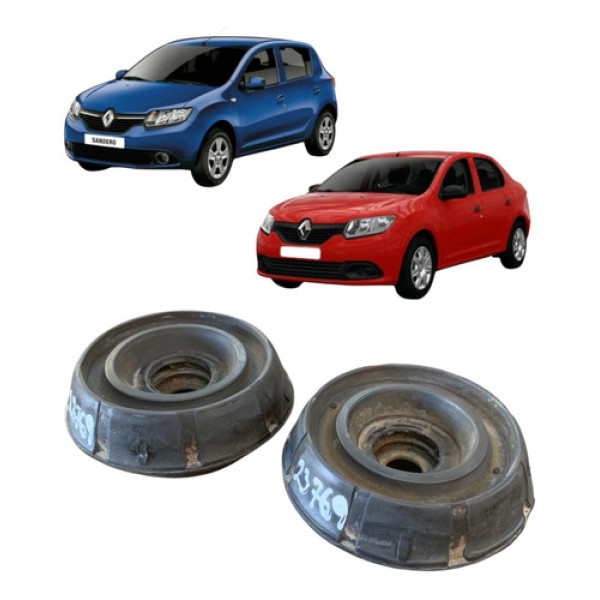 Par Coxim Amortecedor Dianteiro Renault Sandero 2016 A 2021