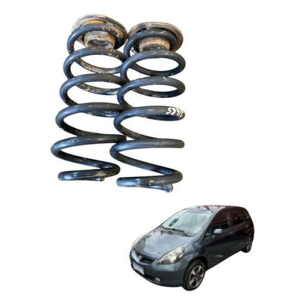 Par Mola Traseira Honda Fit 2004 A 2009