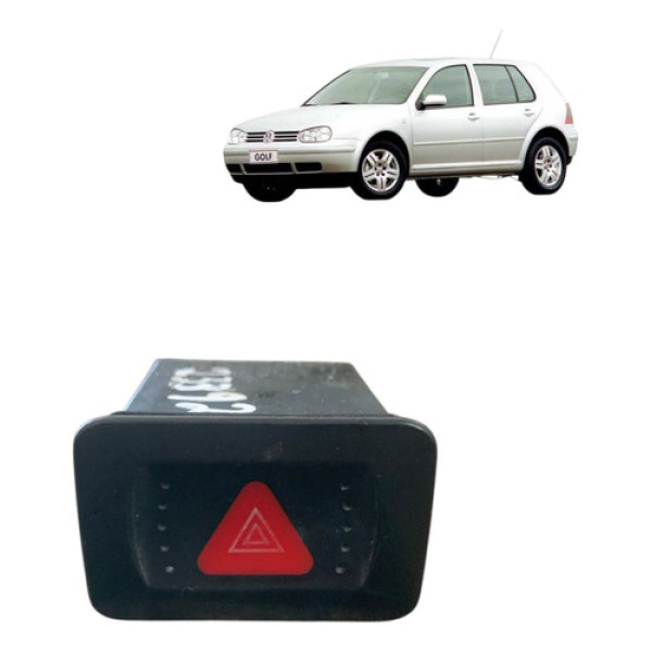 Botão Pisca Alerta Volkswagen Golf 2001 A 2006