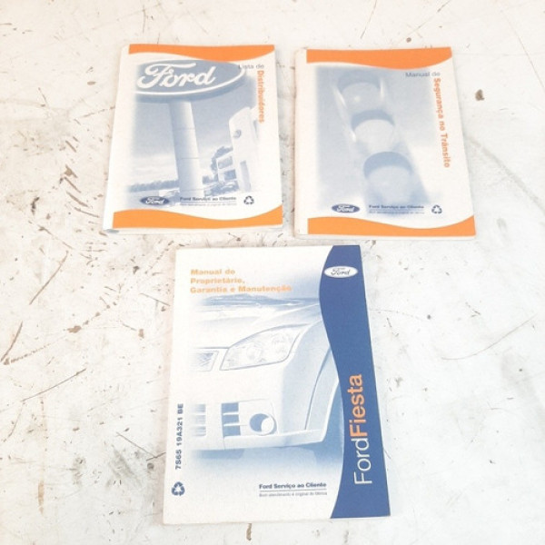 Manual Proprietário Ford Fiesta 1.0 2003 A 2010  (10160)