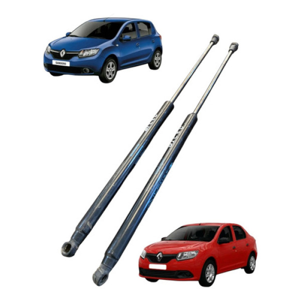 Par Amortecedor Tampa Traseira Renault Sandero 2016 A 2021