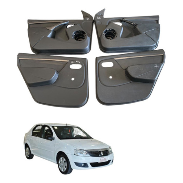 Jogo Forro Porta Renault Logan 2009 2010 2011 2012 Original