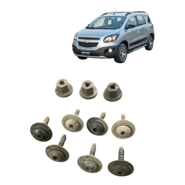 Jogo Parafuso Para Barro Chevrolet Spin 2013 A 2017 Original