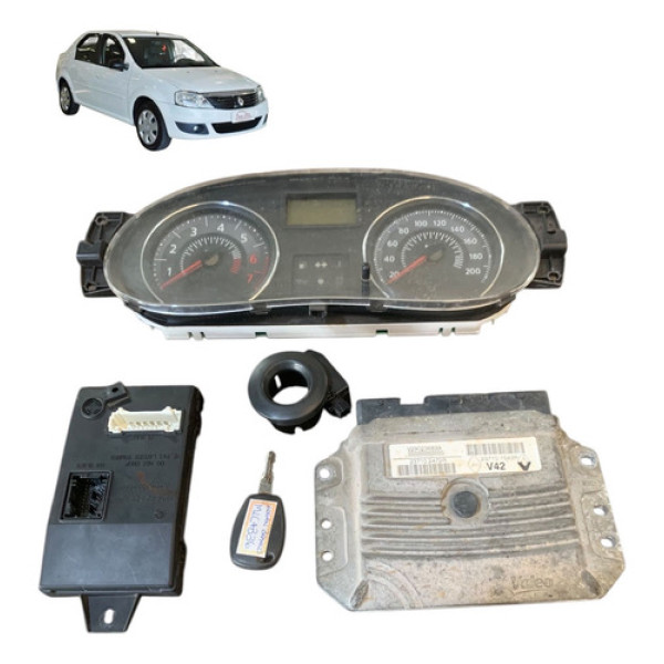 Kit Code Injeção Renault Logan 1.6 8v  2009 2010 2011 2012 