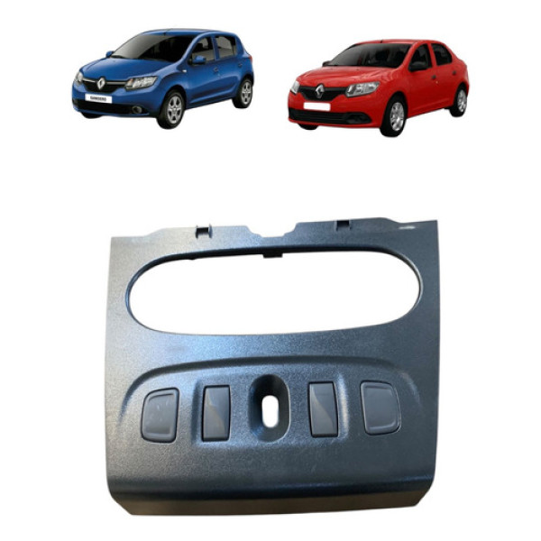 Moldura Comando Ar Condicionado Renault Sandero 2016 A 2021